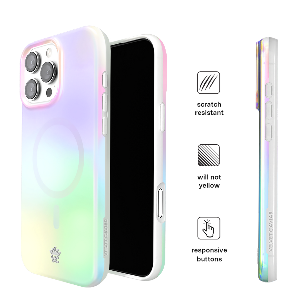 Velvet Caviar - Magsafe Case For Apple Iphone 16 - White Opal