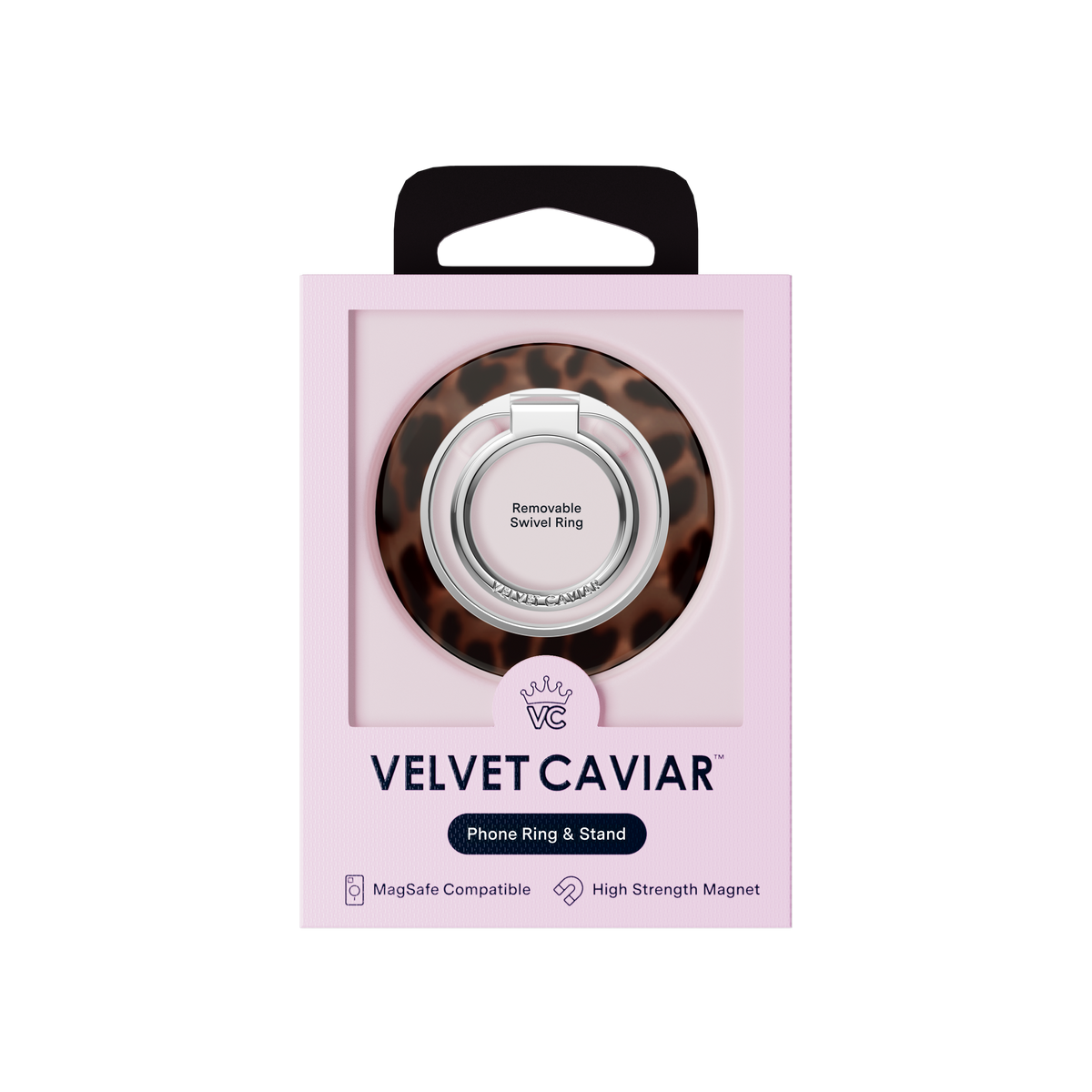 VELVET CAVIAR - MagSafe Phone Grip Ring - It Girl Leopard