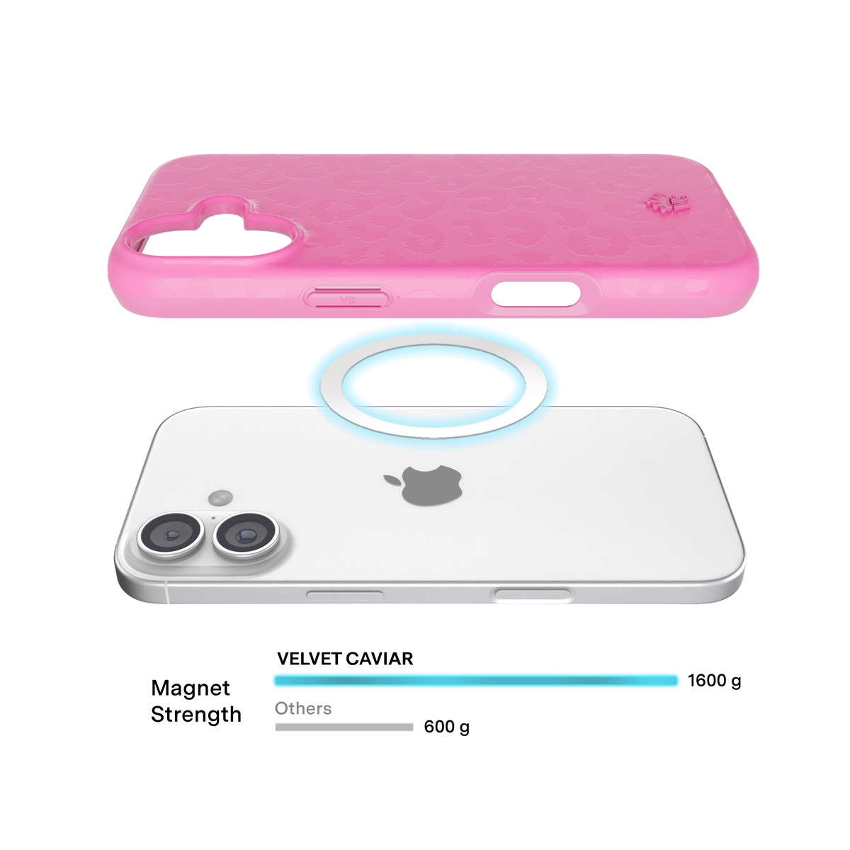 iPhone 17 Velvet Caviar MagSafe Case - Hot PInk Leopard