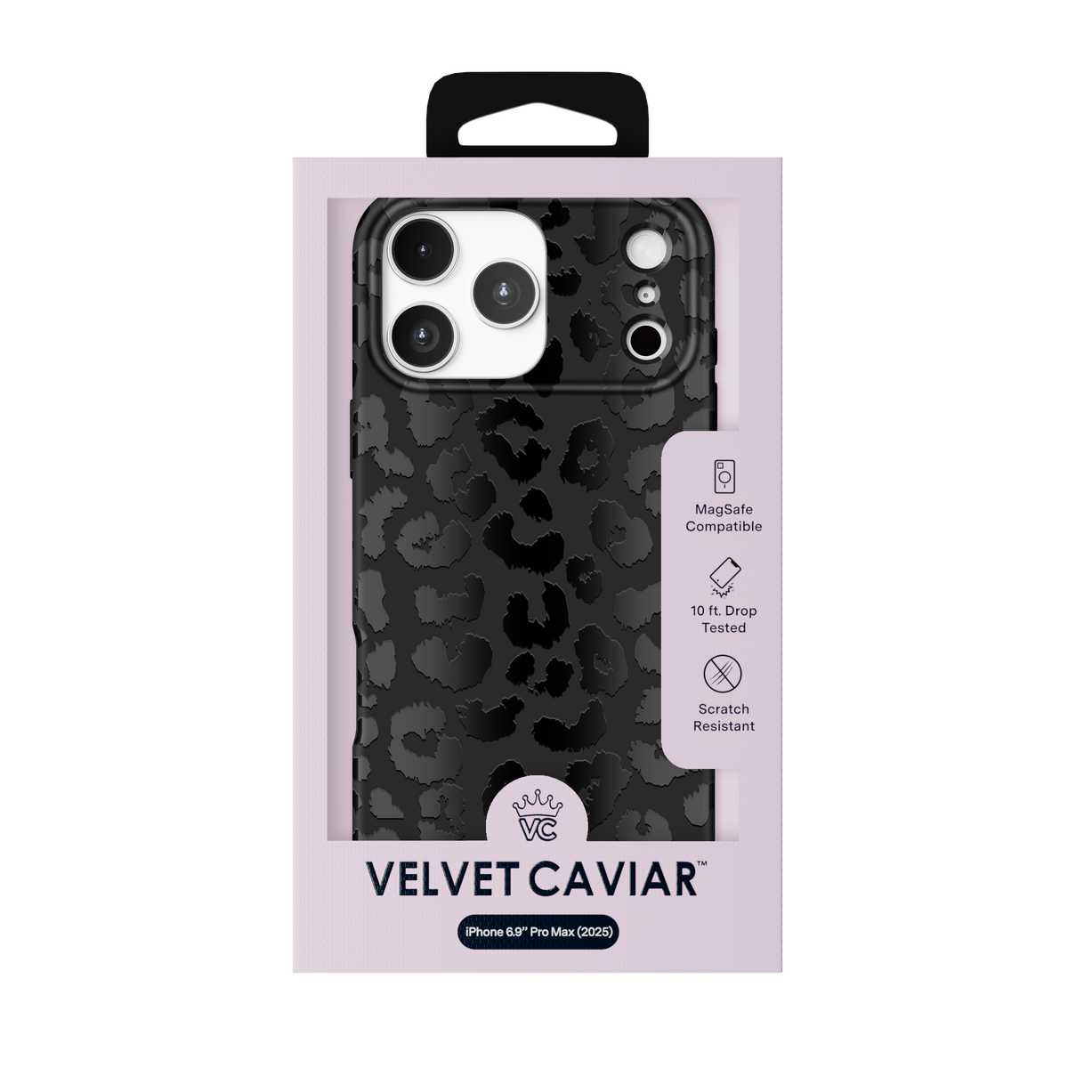 Velvet Caviar - MagSafe Case for Apple iPhone 17 Pro Max - Black Leopard