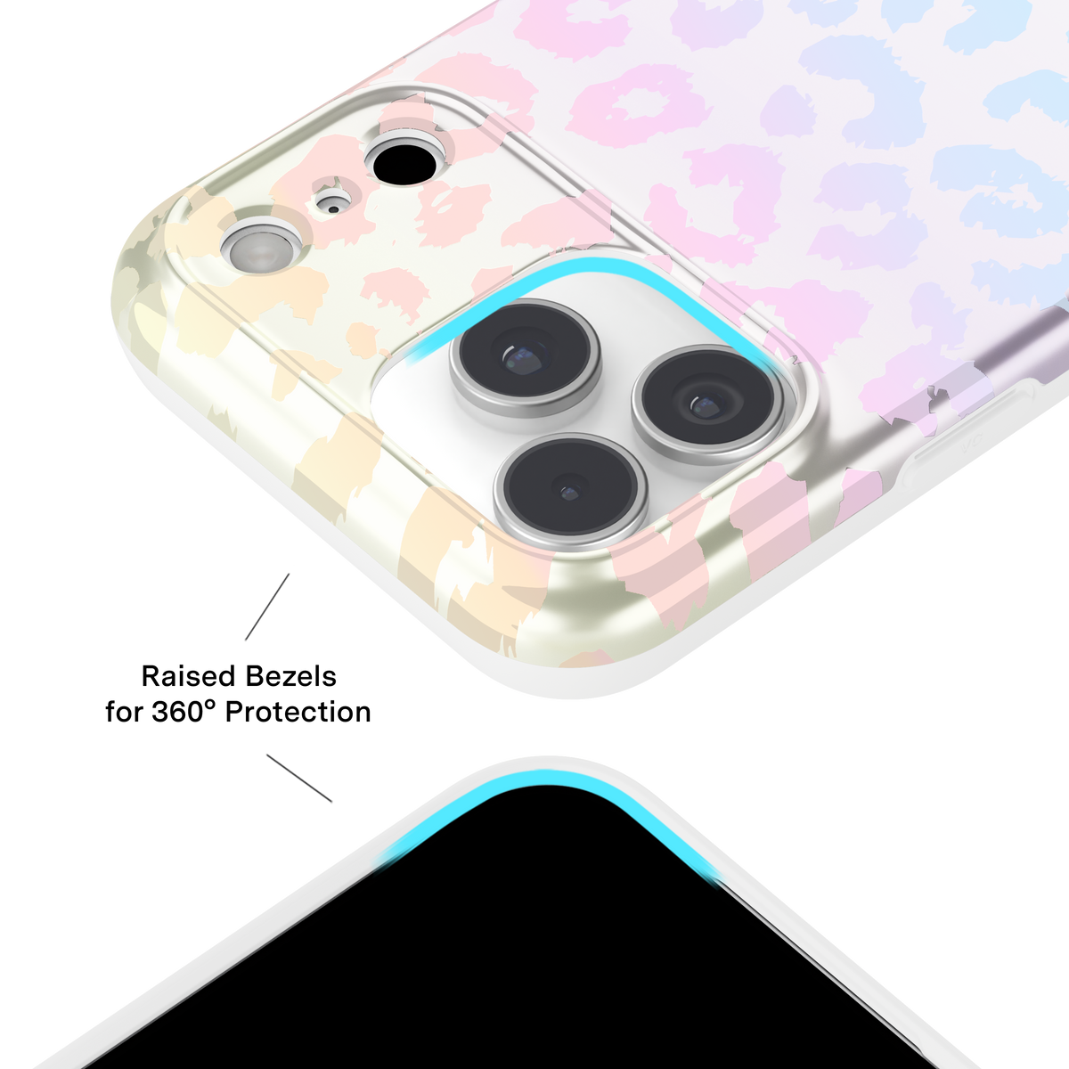 Iphone 17 Pro Max Magsafe Case - White Opal Leopard