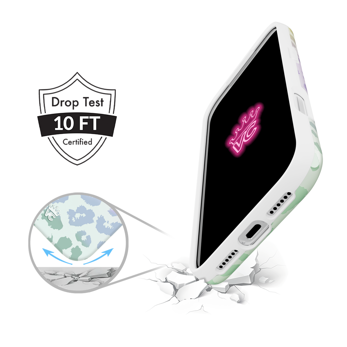 Iphone 17 Pro Max Magsafe Case - White Opal Leopard