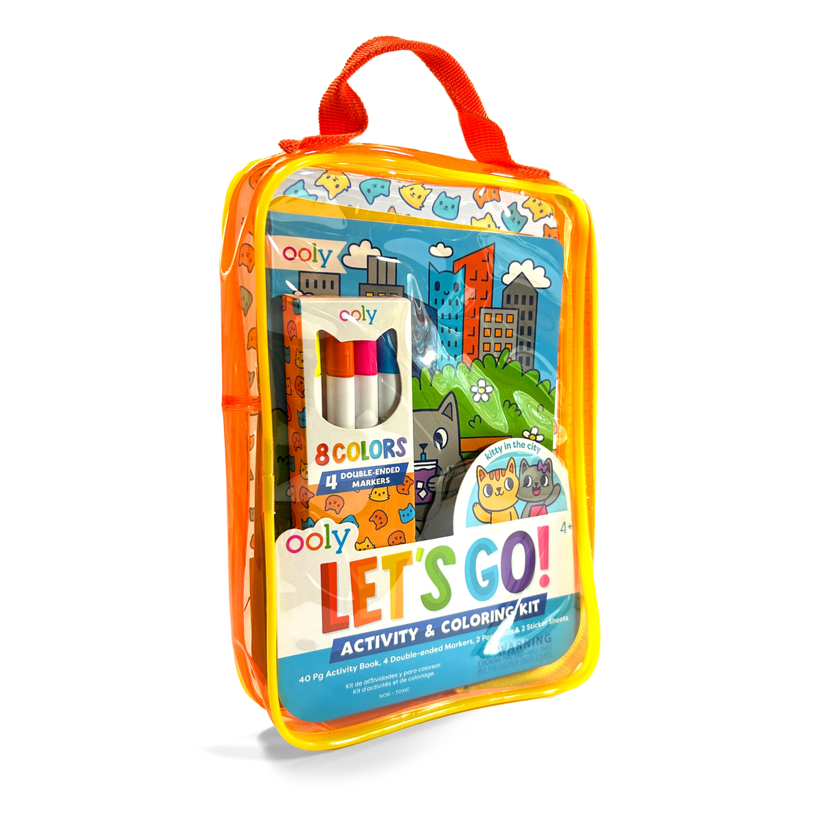 Let's Go! Activity & Coloring Kit - Kitty in the City