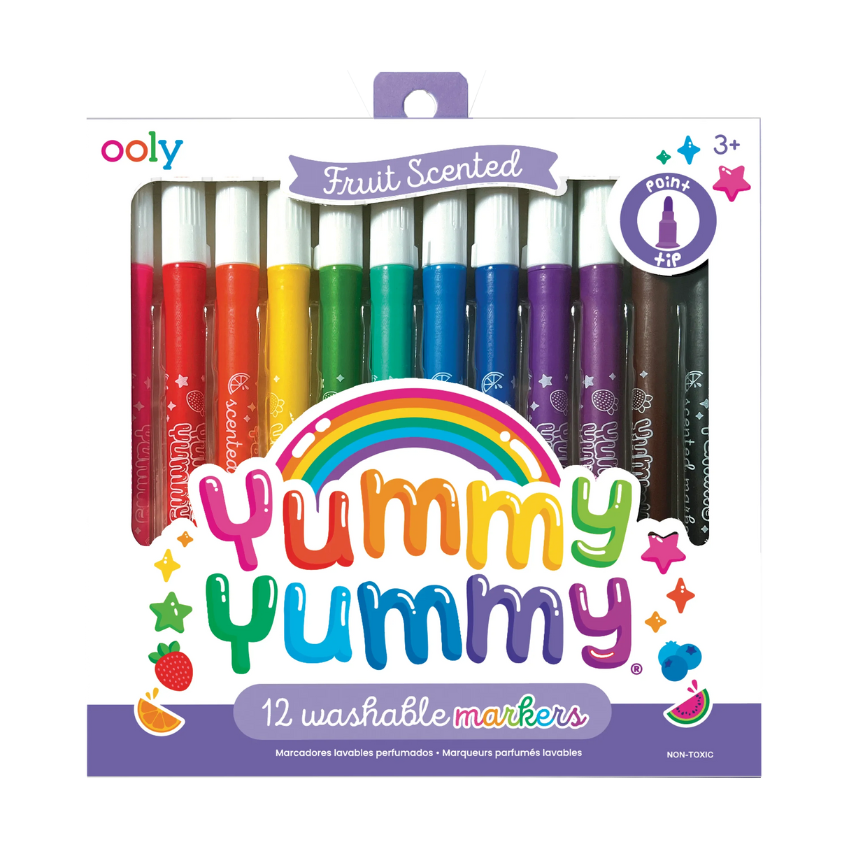 Yummy Yummy Fruit Scented Markers - Set of 12