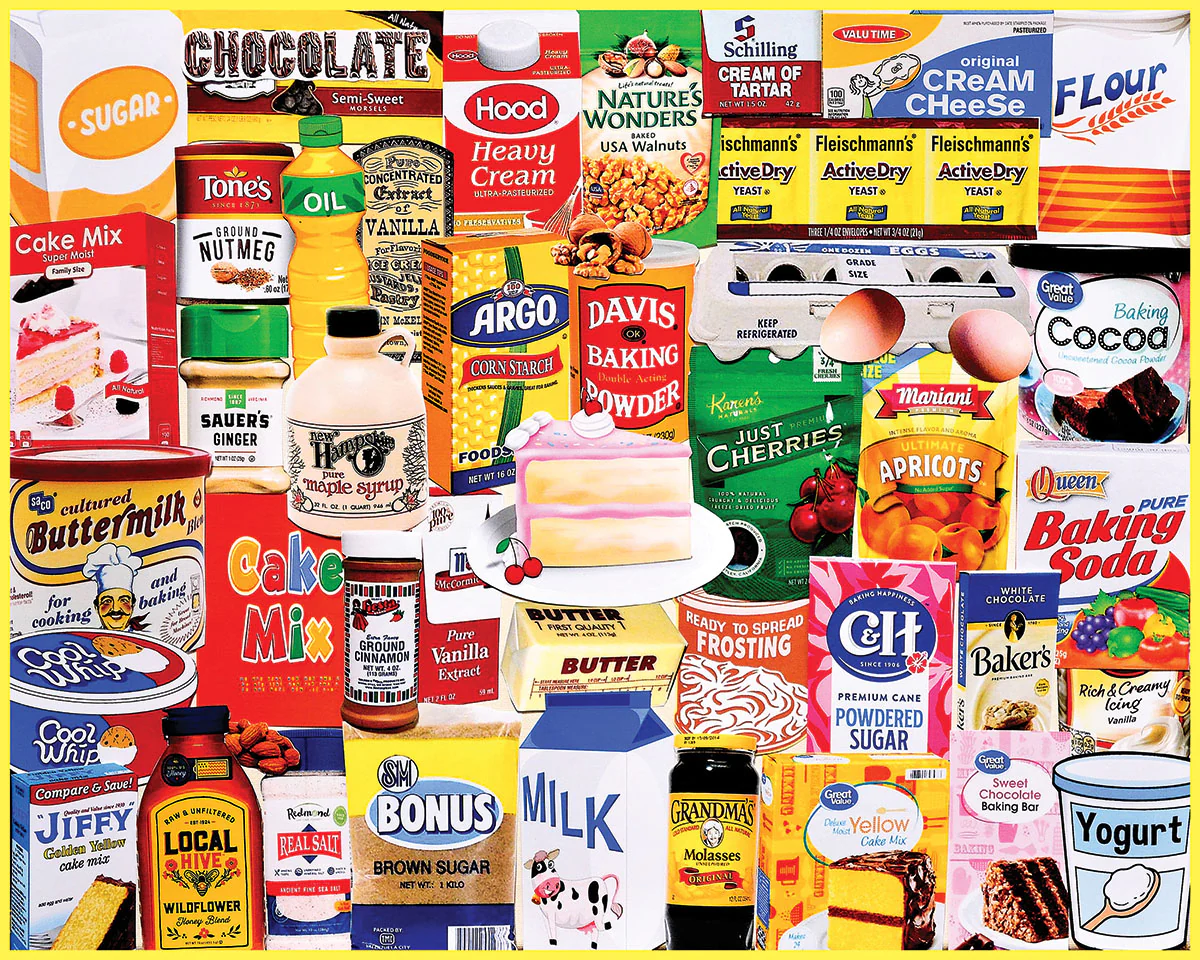 White Mountain Puzzles - Bake A Cake (2084pz) - 1000 Piece Jigsaw Puzzle