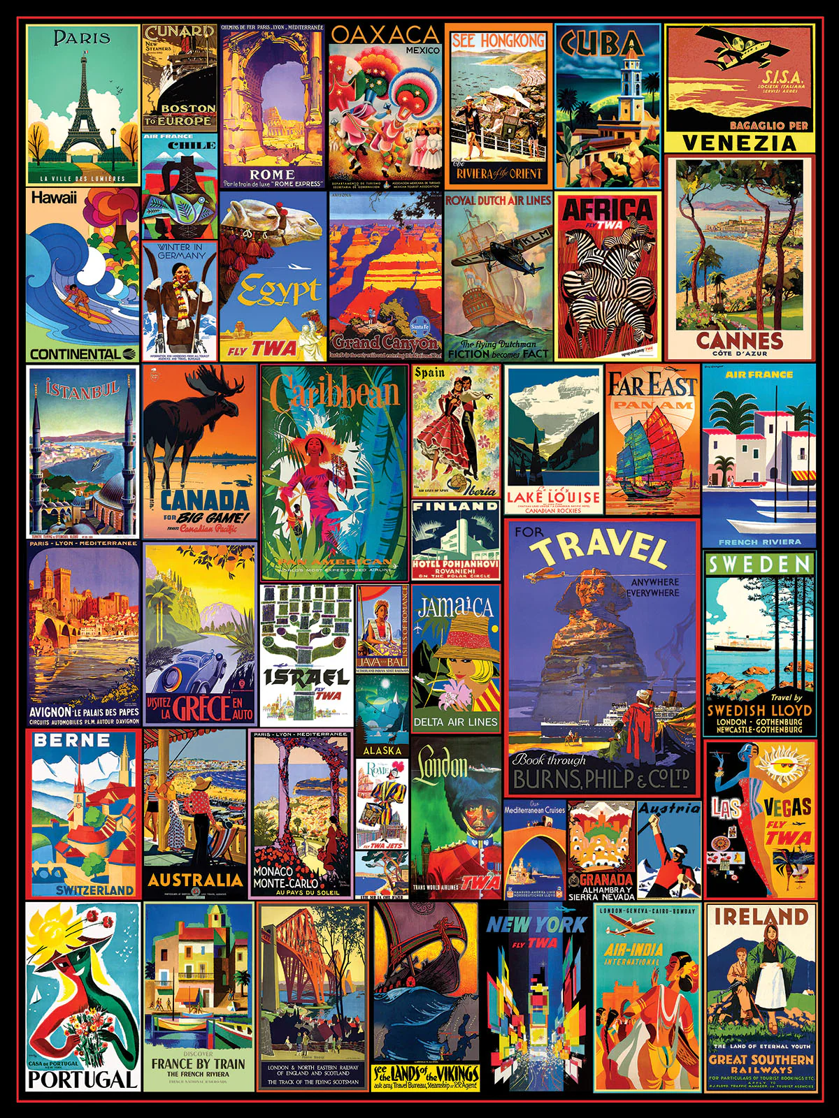 White Mountain Puzzles - Travel The World (2046pz) - 300 Piece Jigsaw Puzzle