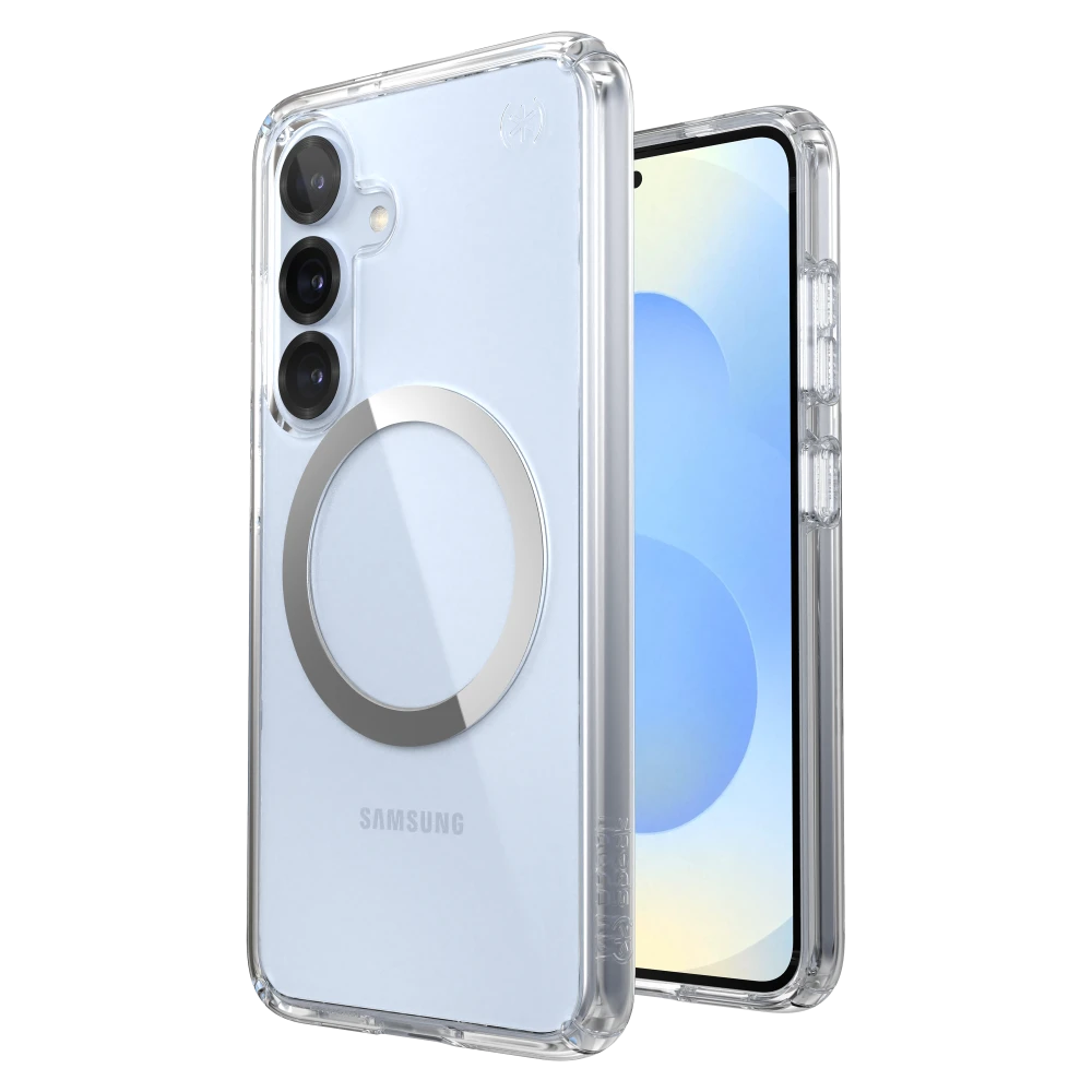Speck - Presidio Perfect Clear Case with Magnet for Samsung Galaxy S25 - Clear
