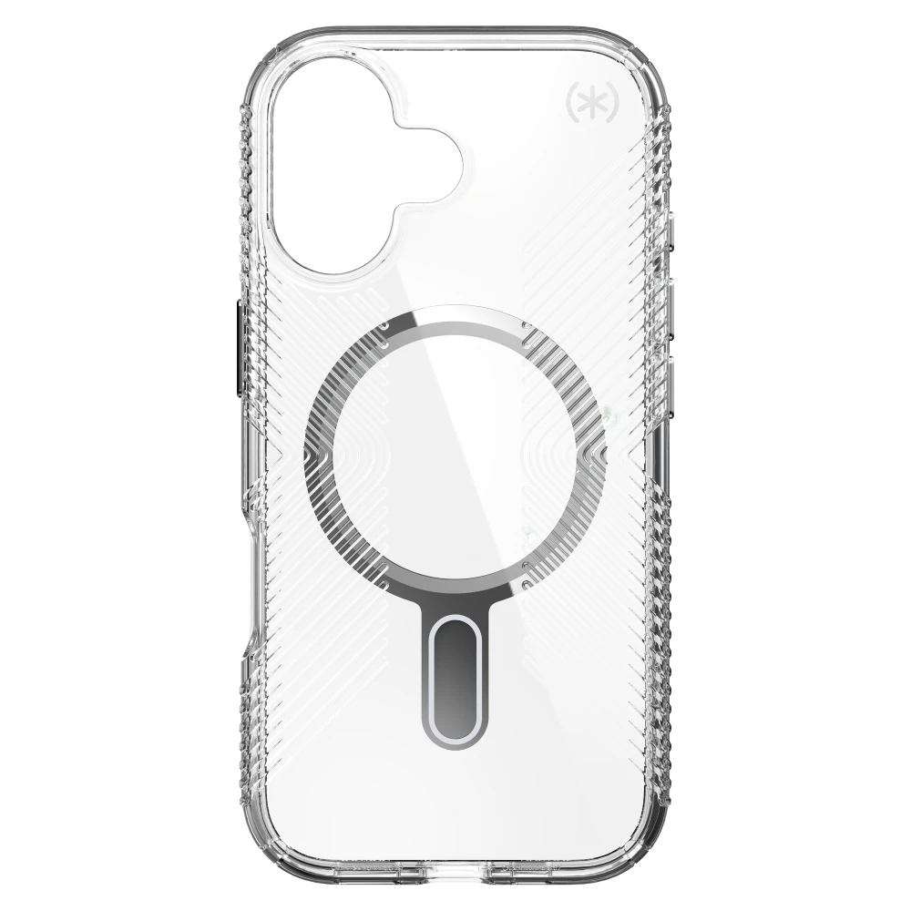 Speck - Presidio Perfect Clear Grip Case with ClickLock for iPhone 17 - Clear