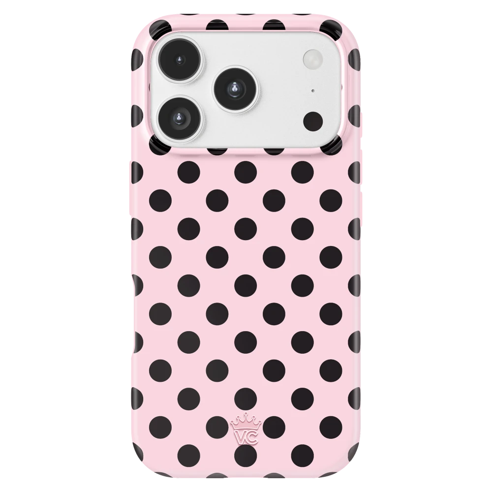VELVET CAVIAR - MagSafe Case for Apple iPhone 17 Pro - Princess Pink Polka Dot