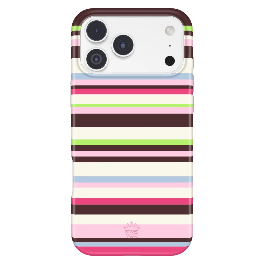 VELVET CAVIAR MagSafe Case iPhone 18 Pro Max / 17 Pro Max, Sweet Treat Stripes