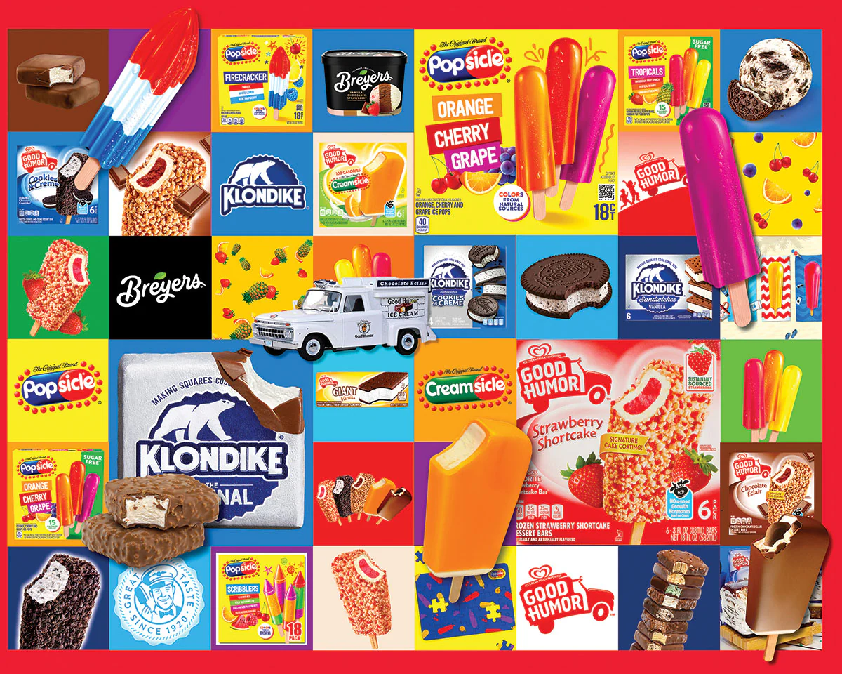 White Mountain Puzzles - Favorite Ice Creams (2103pz) - 1000 Piece Jigsaw Puzzle