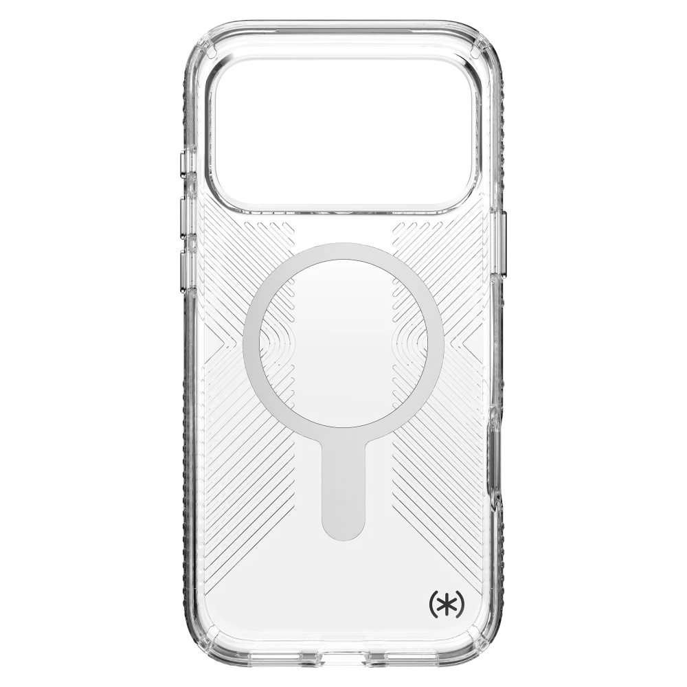 Speck - Presidio Perfect Clear Grip Case with ClickLock for iPhone 17 Pro Max - Clear