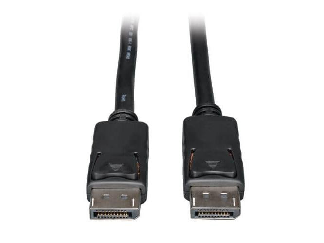 Tripp Lite Series DisplayPort Cable with Latching Connectors, 4K 60 Hz (M/M), Black, 15 ft