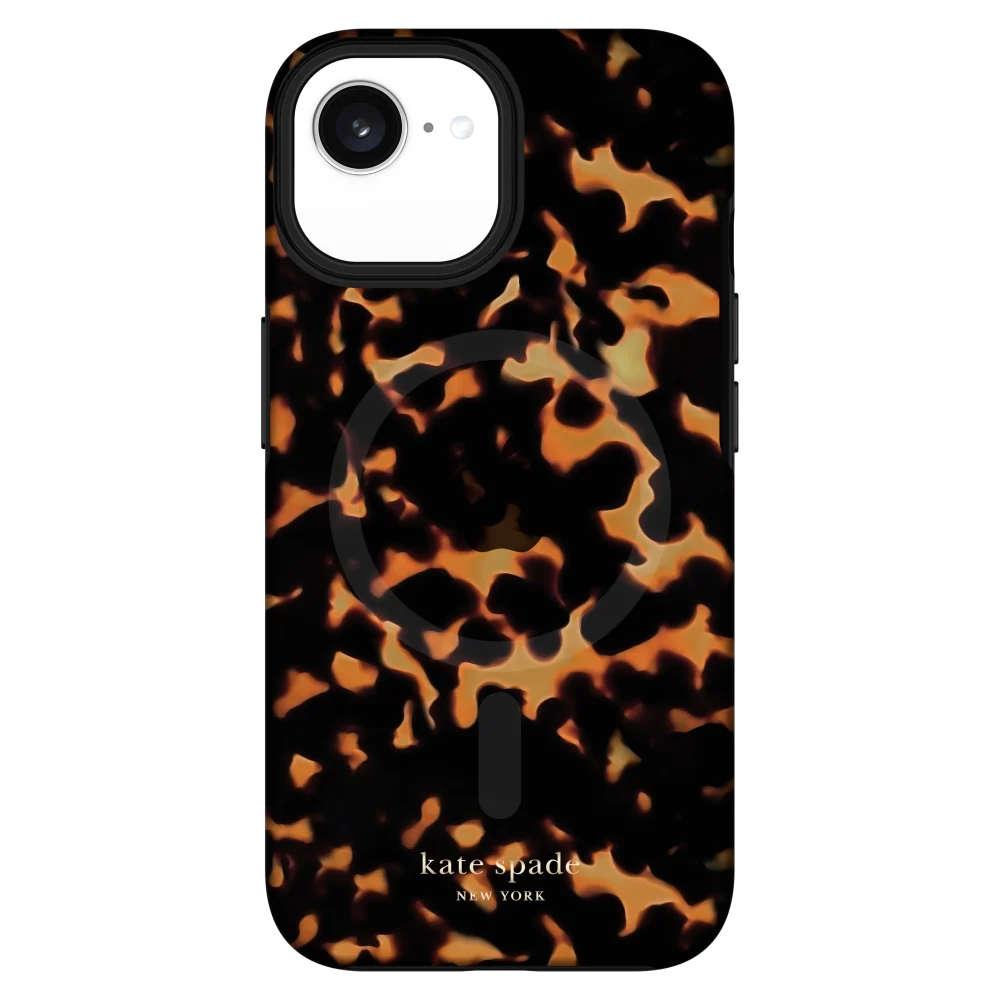 Kate Spade - Protective MagSafe Case for iPhone 16e /15/14/13 - Transparent Tortoise