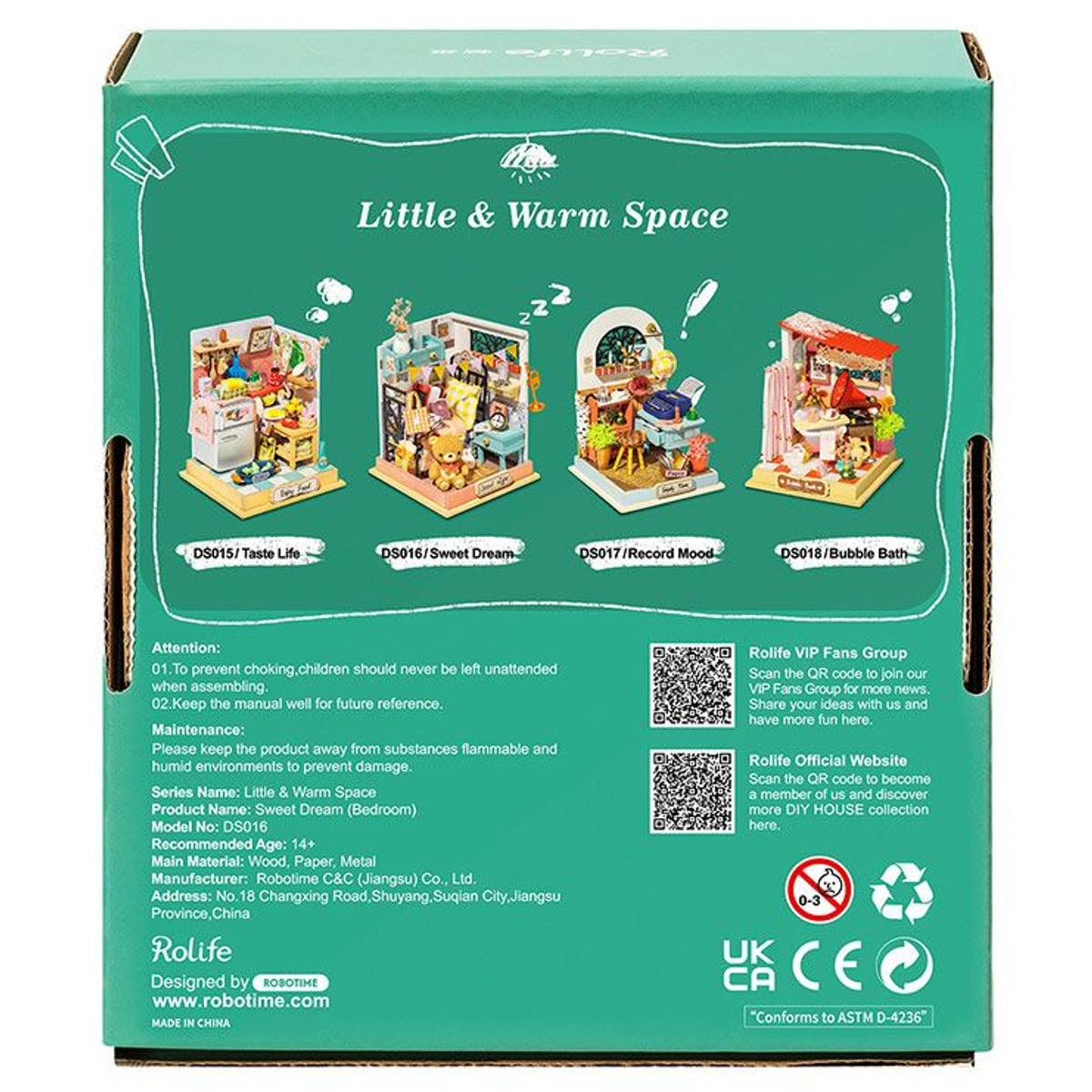 Robotime - Sweet Dream Bedroom | 3D Wooden Craft