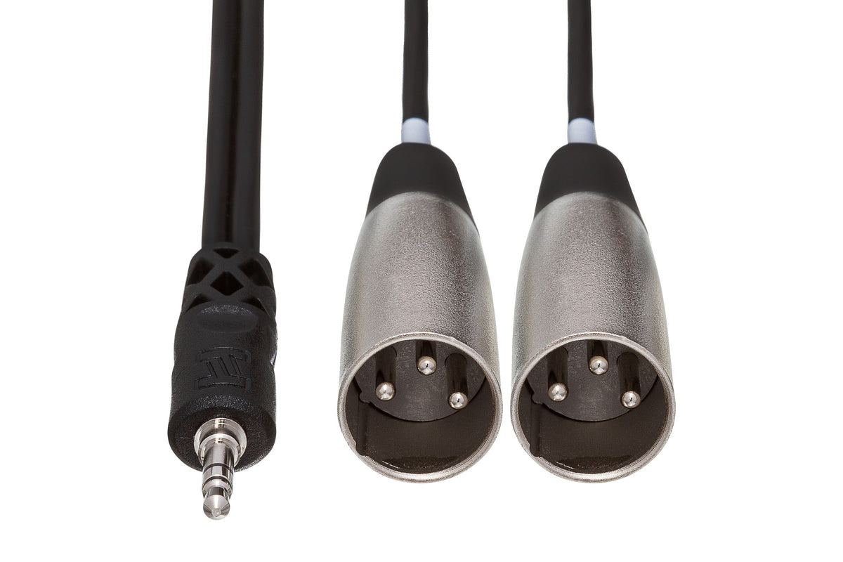 3.5 mm TRS to Dual XLR3M Stereo Breakout
