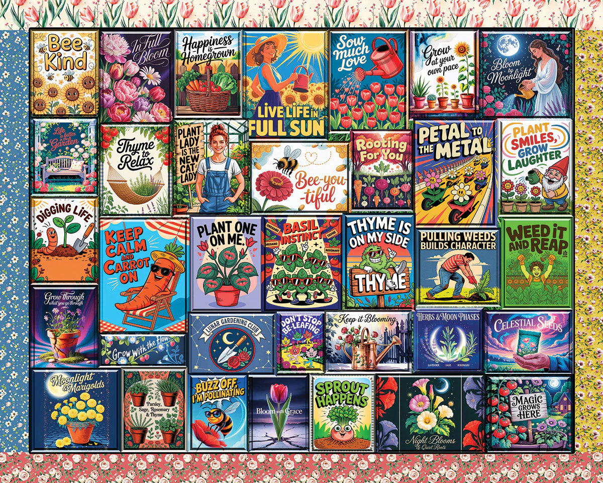 White Mountain Puzzles - Wisdom From The Garden (2140pz) - 1000 Piece Jigsaw Puzzle