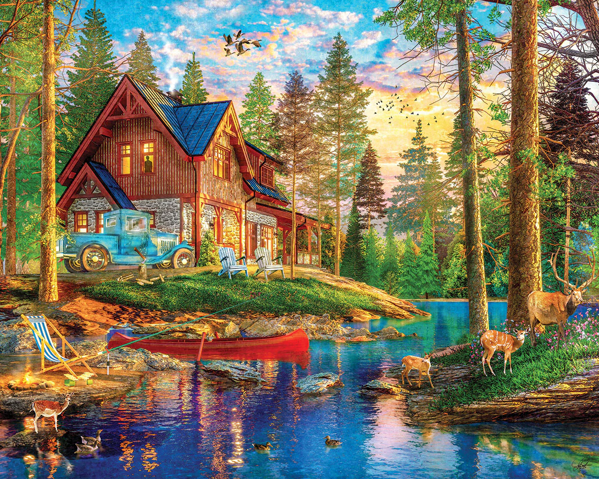 White Mountain Puzzles - Summer Retreat (1907pz) - 1000 Piece Jigsaw Puzzle