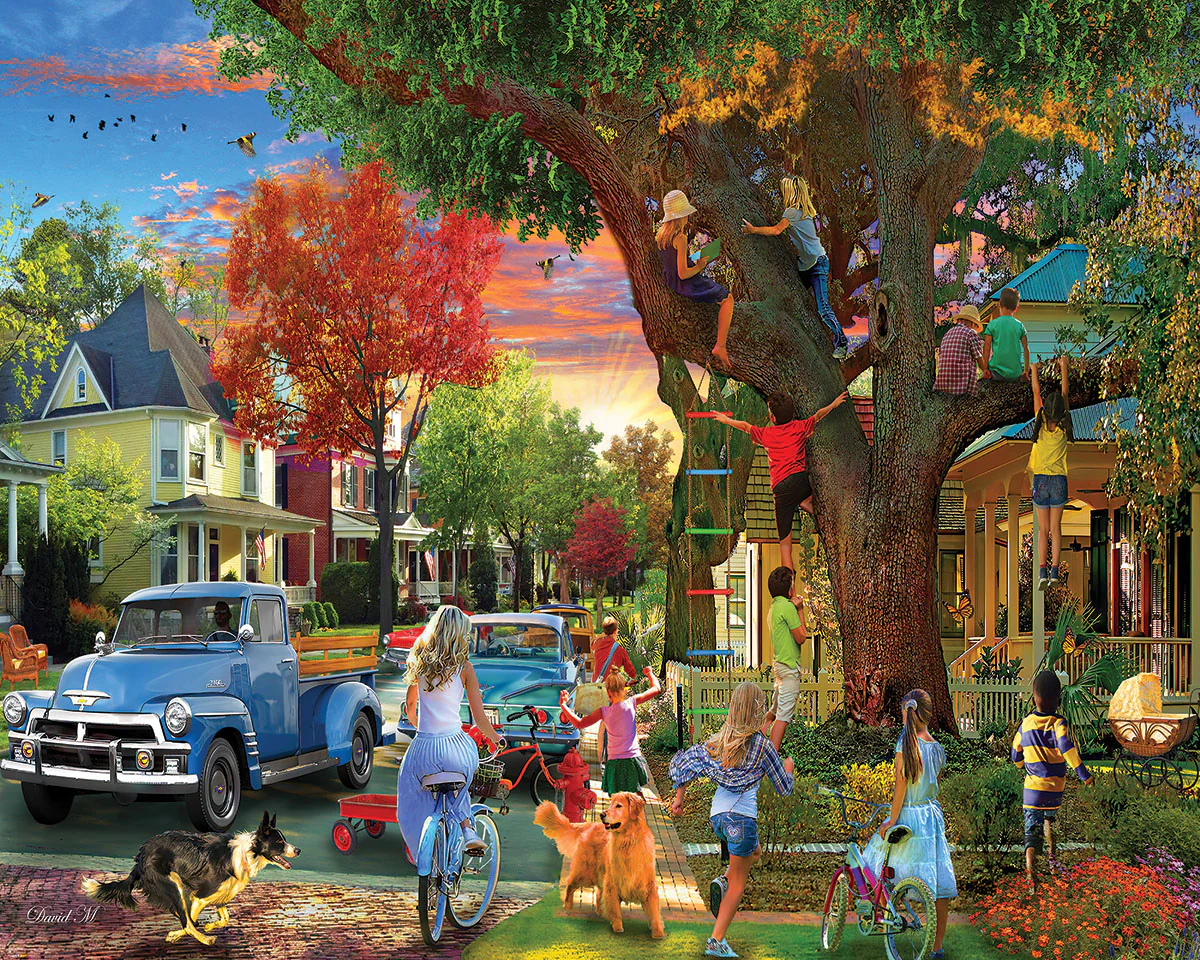 White Mountain Puzzles - The Neighborhood (1908pz) - 1000 Piece Jigsaw Puzzle