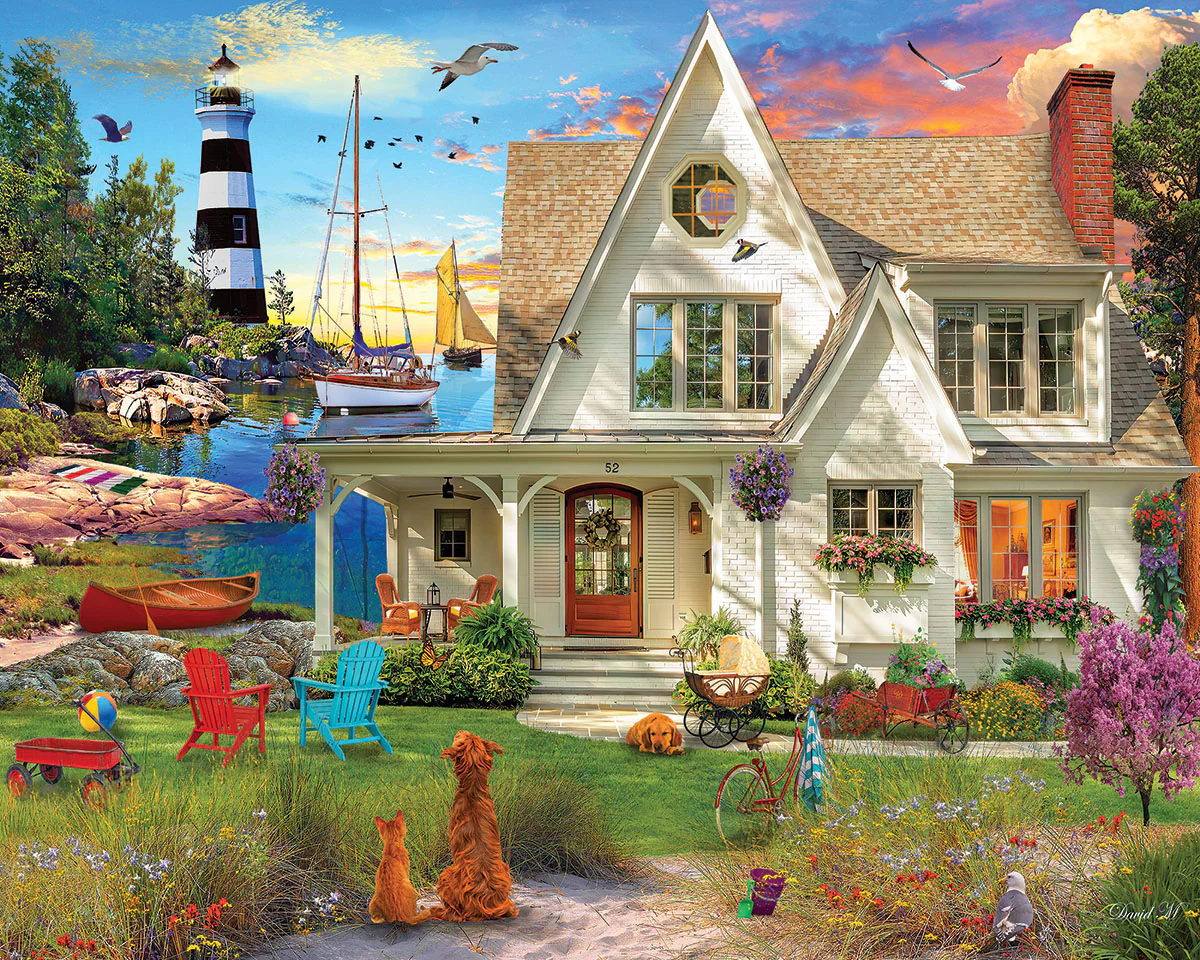 White Mountain Puzzles - Quiet Cove (1994pz) - 1000 Piece Jigsaw Puzzle