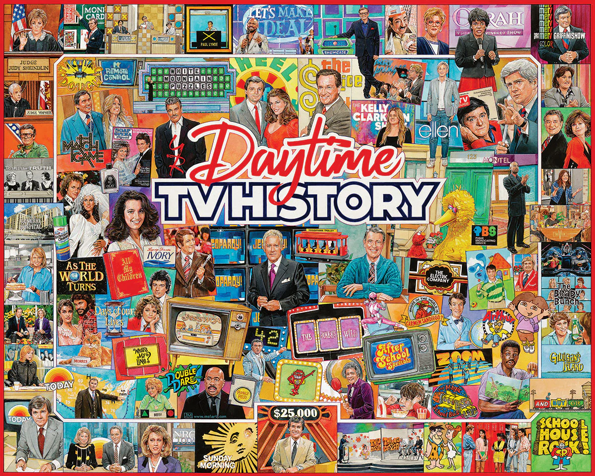 White Mountain Puzzles - Daytime TV History (2051pz) - 1000 Piece Jigsaw Piece