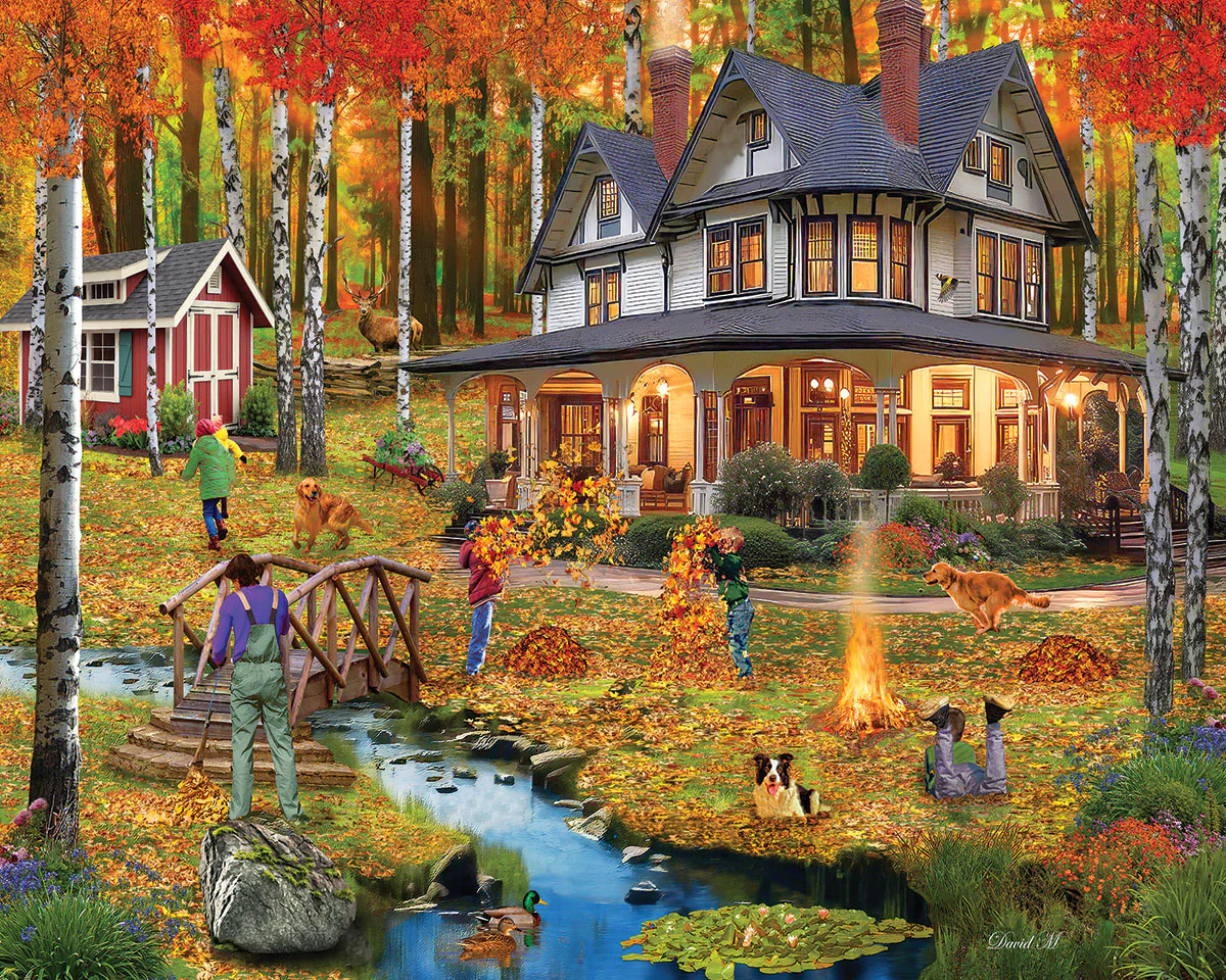White Mountain Puzzles - Autumn Leaves (2135pz) - 1000 Piece Jigsaw Puzzle