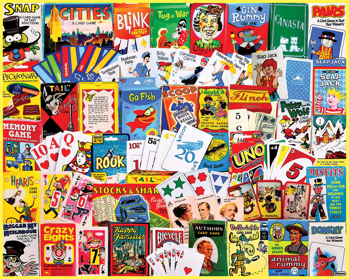 White Mountain Puzzles - Card Games (2150pz) - 300 Piece Jigsaw Puzzle