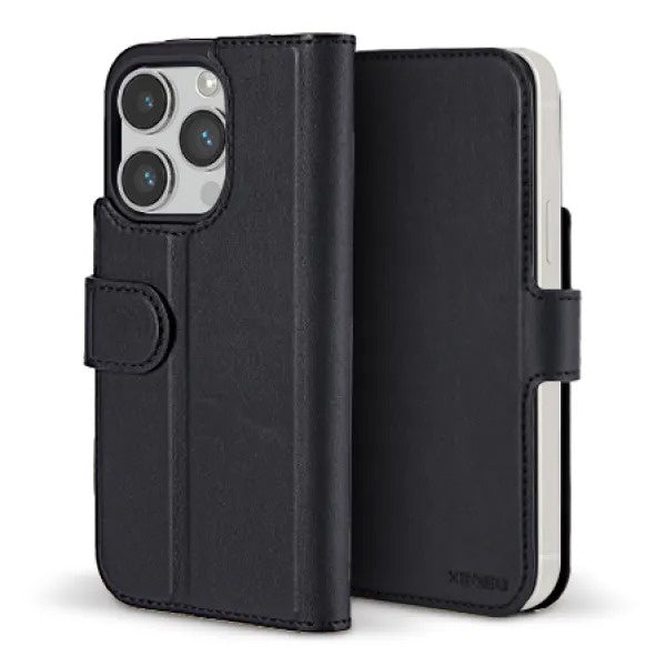 xBase iPhone 15 Pro Max (6.7) Folio Exec Wallet Case MagSafe Compatible - Black