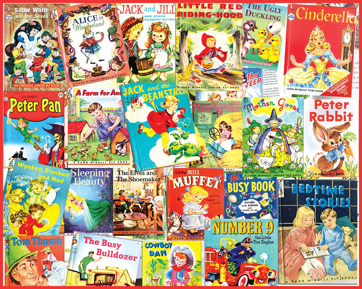 White Mountain Puzzles - Vintage Fairy Tales (1953pz) - 1000 Piece Jigsaw Puzzle