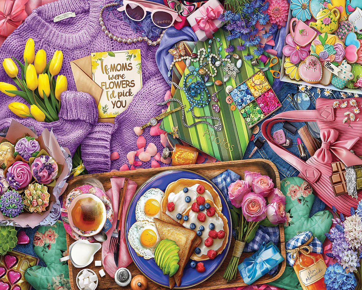 White Mountain Puzzles - Love You Mom (2067pz) - 1000 Piece Jigsaw Puzzle