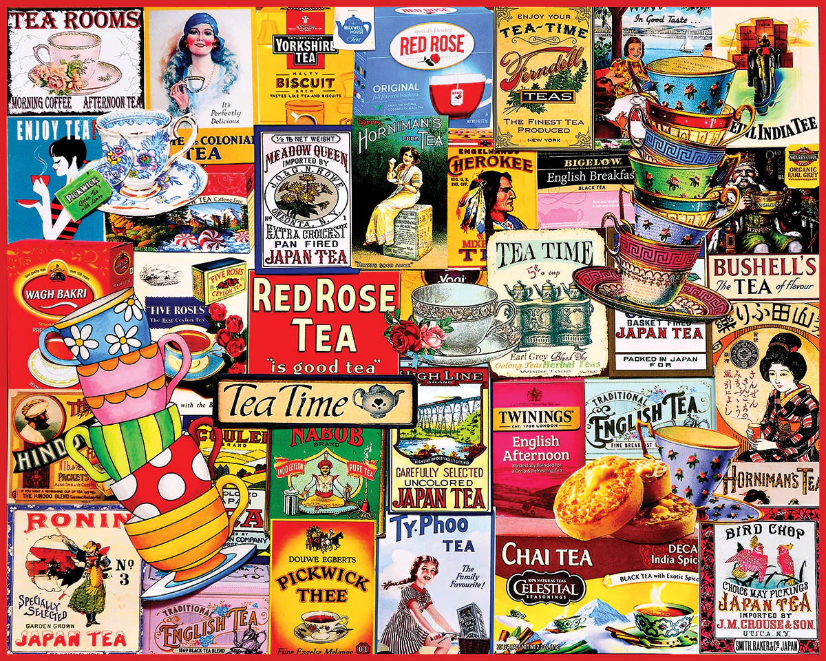 White Mountain Puzzles - Teatime (2068pz) - 1000 Piece Jigsaw Puzzle