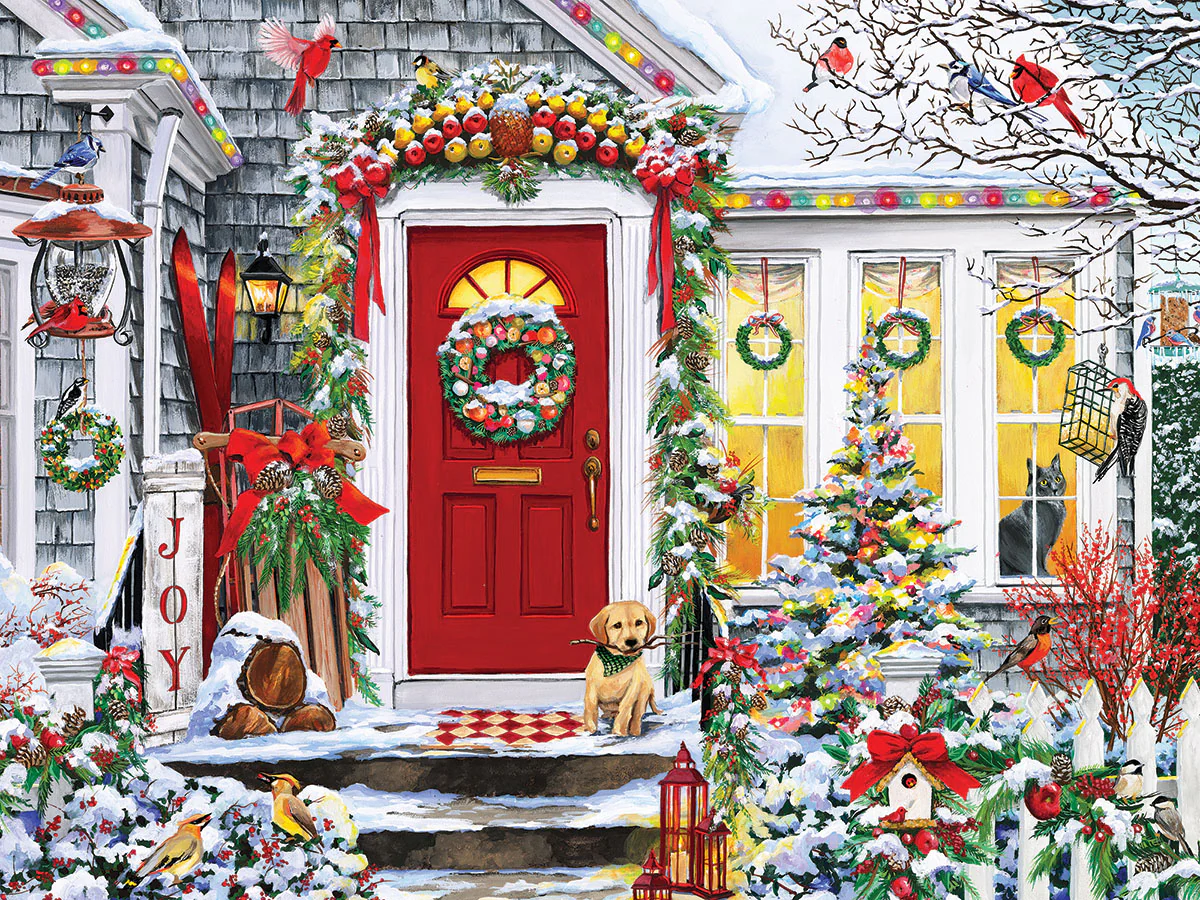 White Mountain Puzzles - Winter Welcome (2141pz) - 500 Piece Jigsaw Puzzle