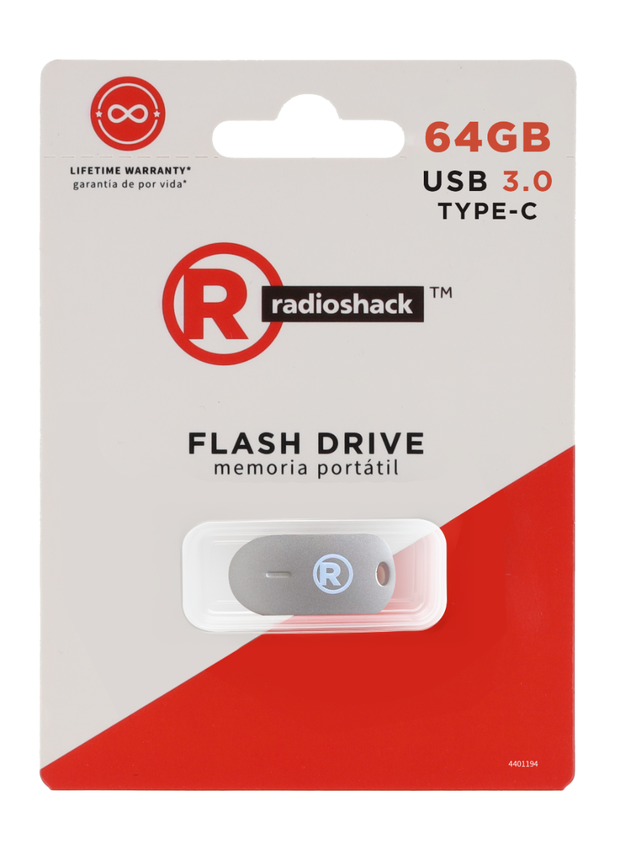 RadioShack 64GB Type-C Flash Drive 4401194