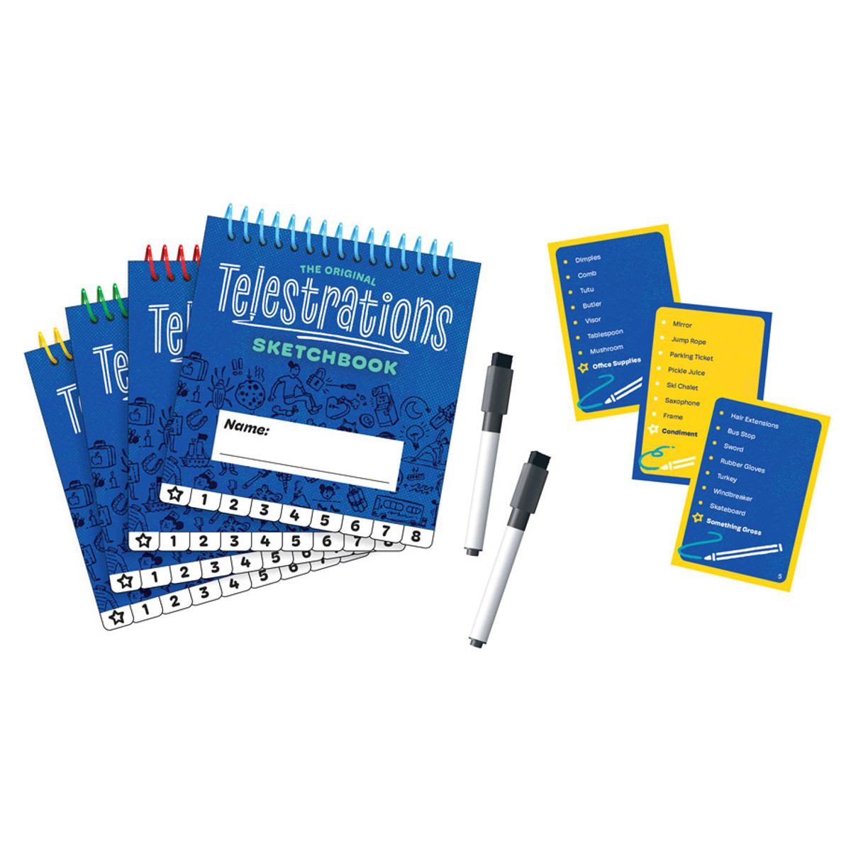 Telestrations Original 8-Player | Family Board Game | A Fun Game for Kids and Adults | Game Night Just Got Better | The Telephone Game Sketched Out | Ages 12+