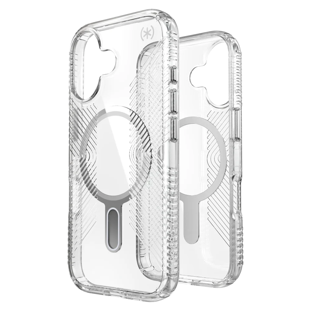 Speck - Presidio Perfect Clear Grip Case with ClickLock for iPhone 17 - Clear