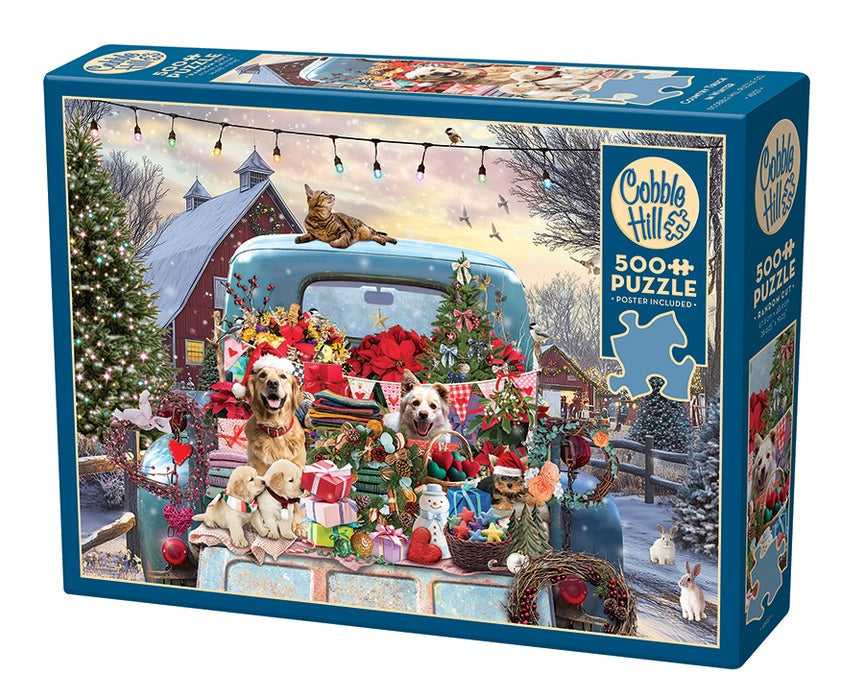 Cobble Hill Country Truck in Winter | 500 Piece Puzzle | AI Assistance