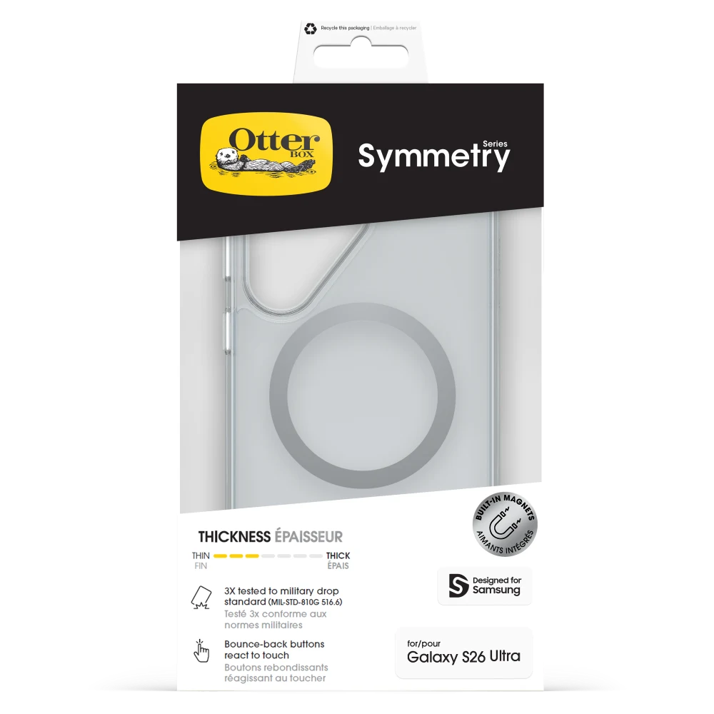 OtterBox - Symmetry Clear Magnetic Case for Samsung Galaxy S26 Ultra - Clear