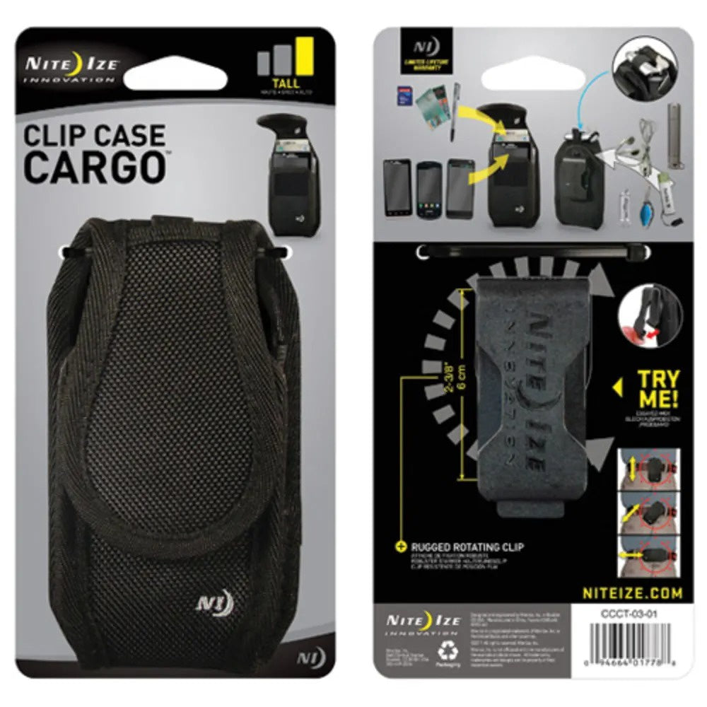 Nite Ize Clip Case Cargo Black Cell Phone Case Universal