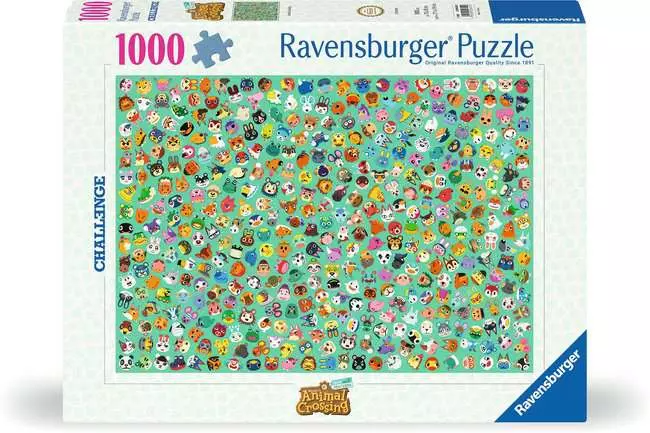 Ravensburger Animal Crossing Challenge 1000 Pc Puzzle