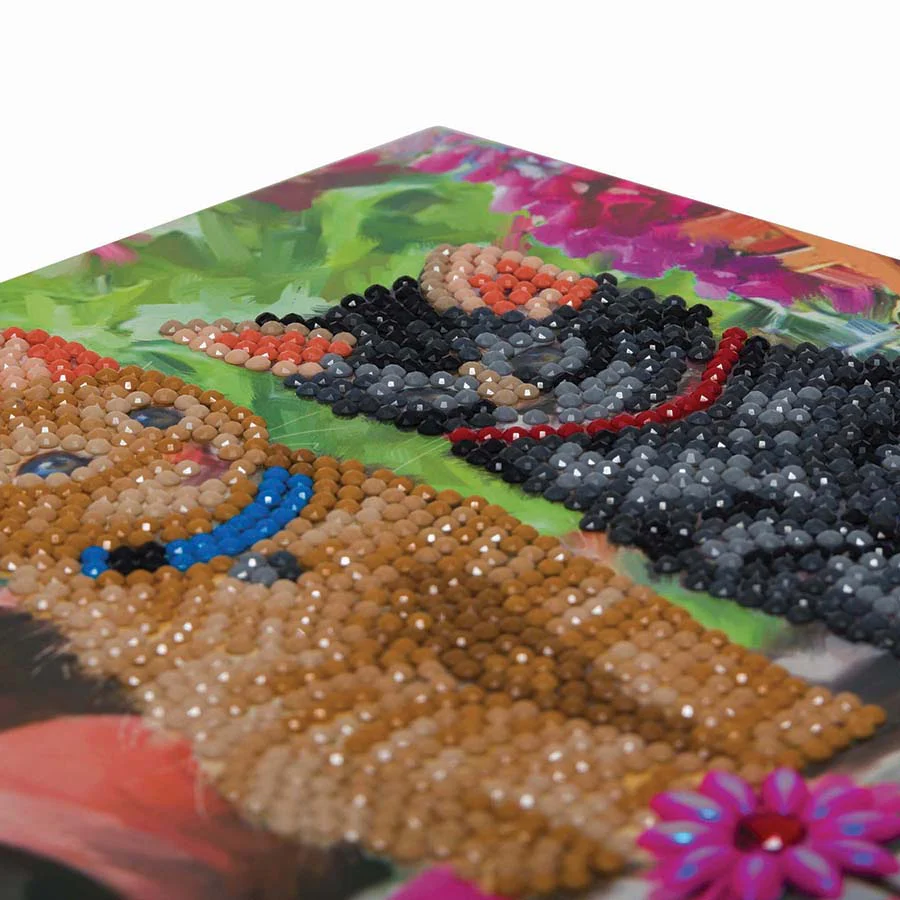 Crystal Art Card Kit - Cat Friends