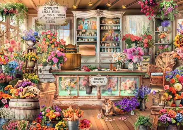 All Seasons Flower Shop 1000 Pc Puzzle
