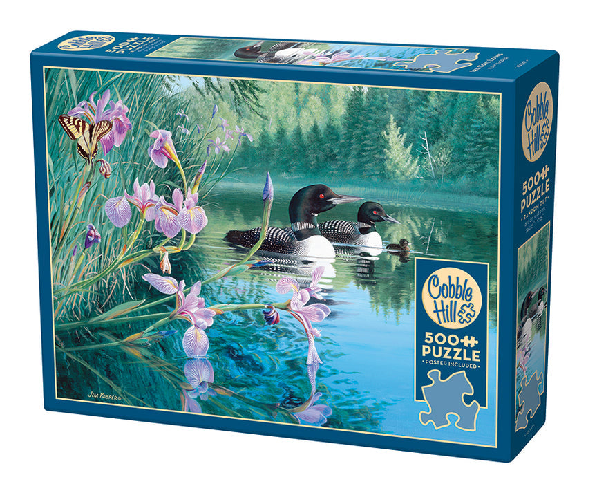Cobble Hill Iris Cove Loons | 500 Piece Puzzle