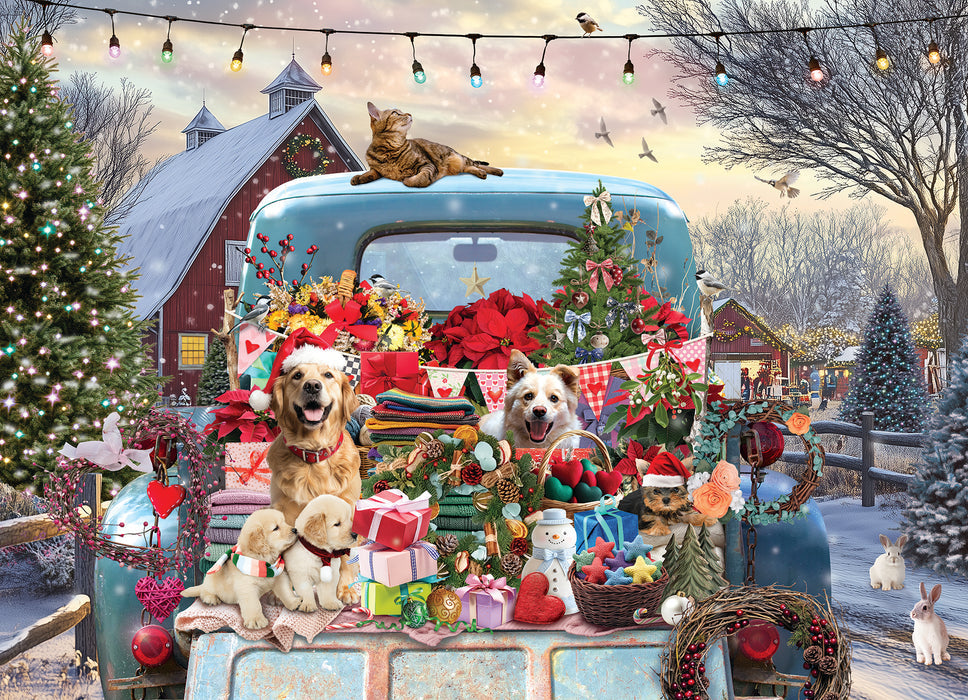 Cobble Hill Country Truck in Winter | 500 Piece Puzzle | AI Assistance