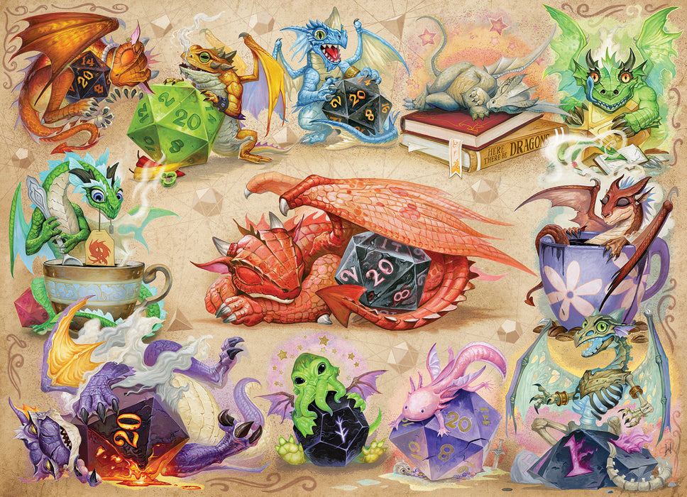 Cobble Hill D20 Dragons | 500 Piece Puzzle