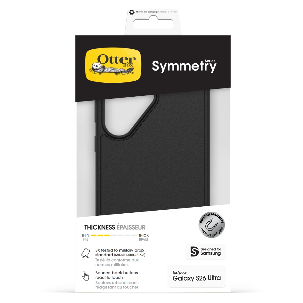 OtterBox - Symmetry Magnetic Case for Samsung Galaxy S26 Ultra - Black