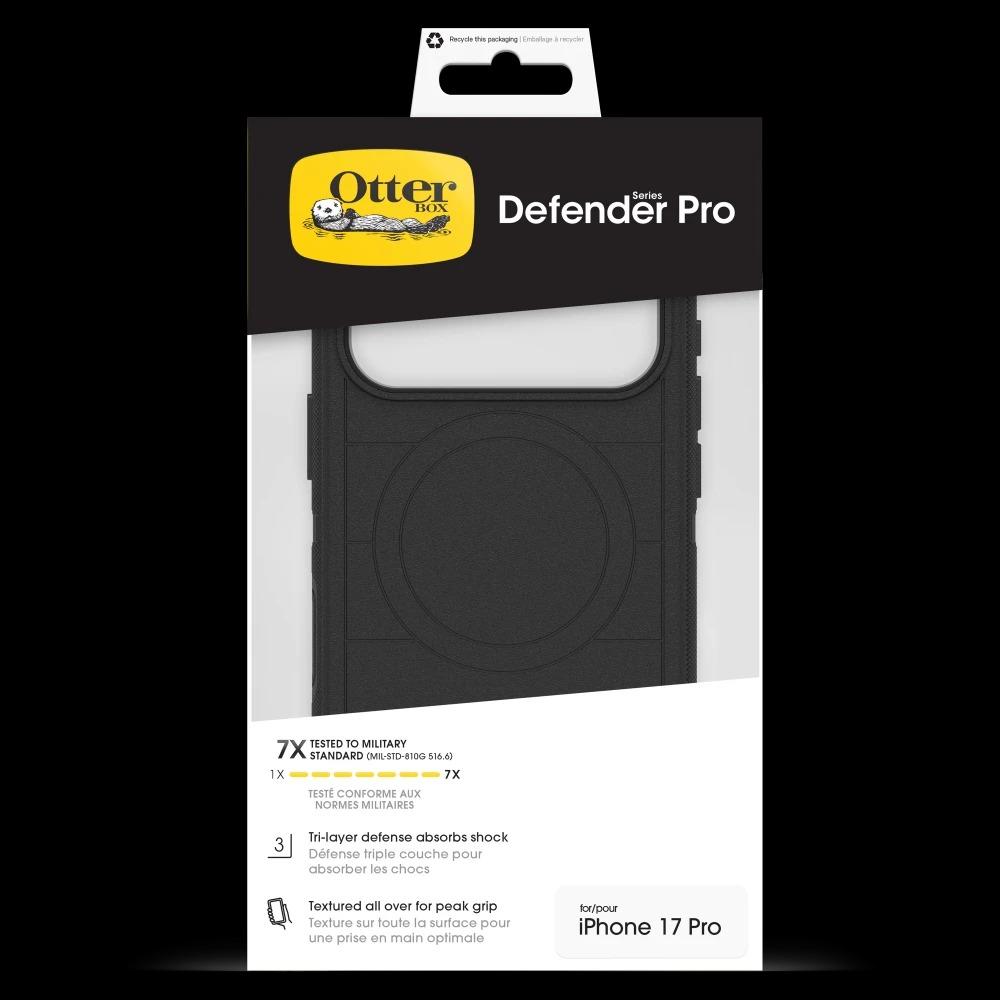 OtterBox - Defender Pro MagSafe Case with Camera Control for Apple iPhone 17 Pro - Black
