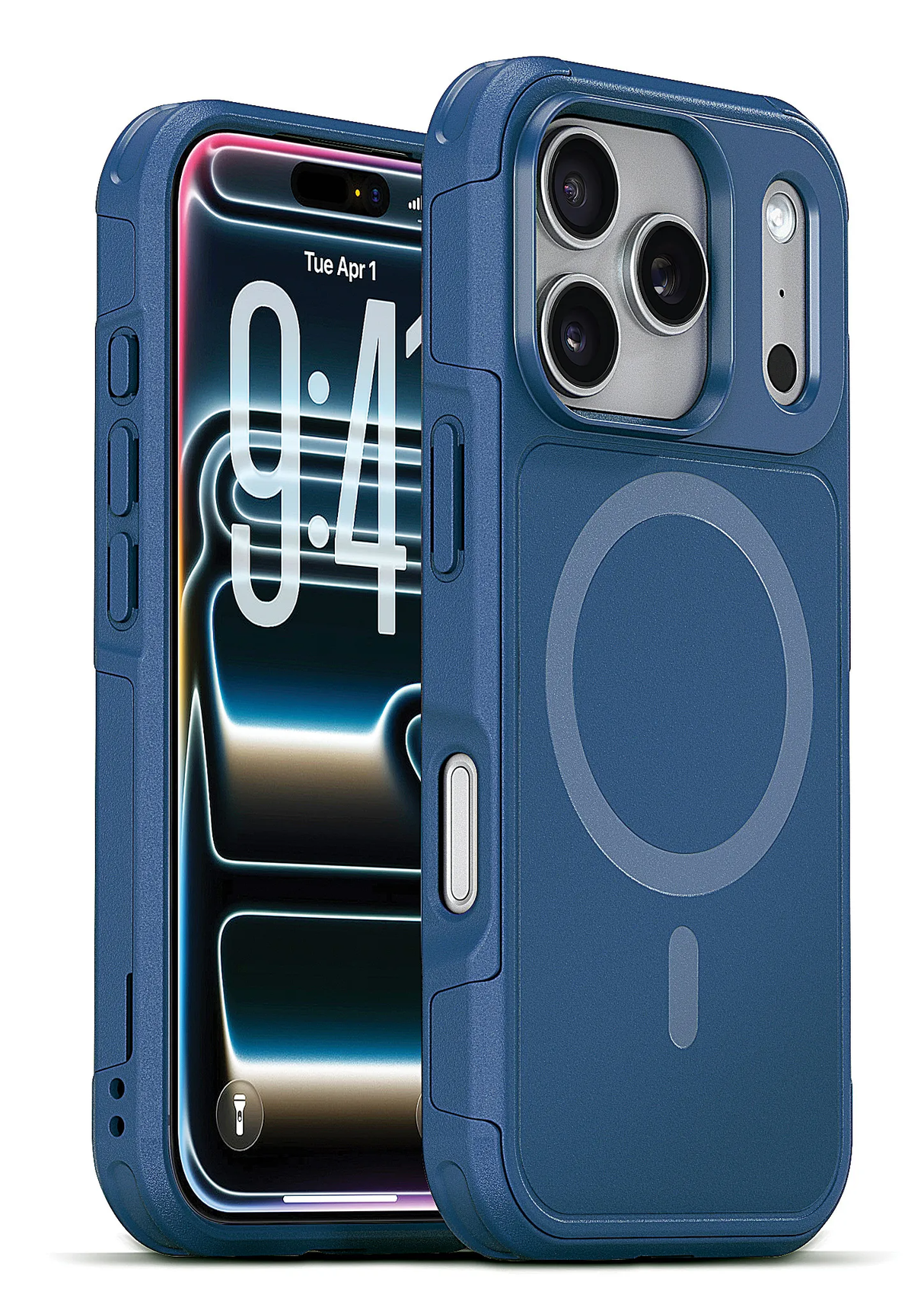 xBase iPhone 17 Pro Max - ProTech Dual Layer MagSafe - Rugged Armor Protective Case - Blue