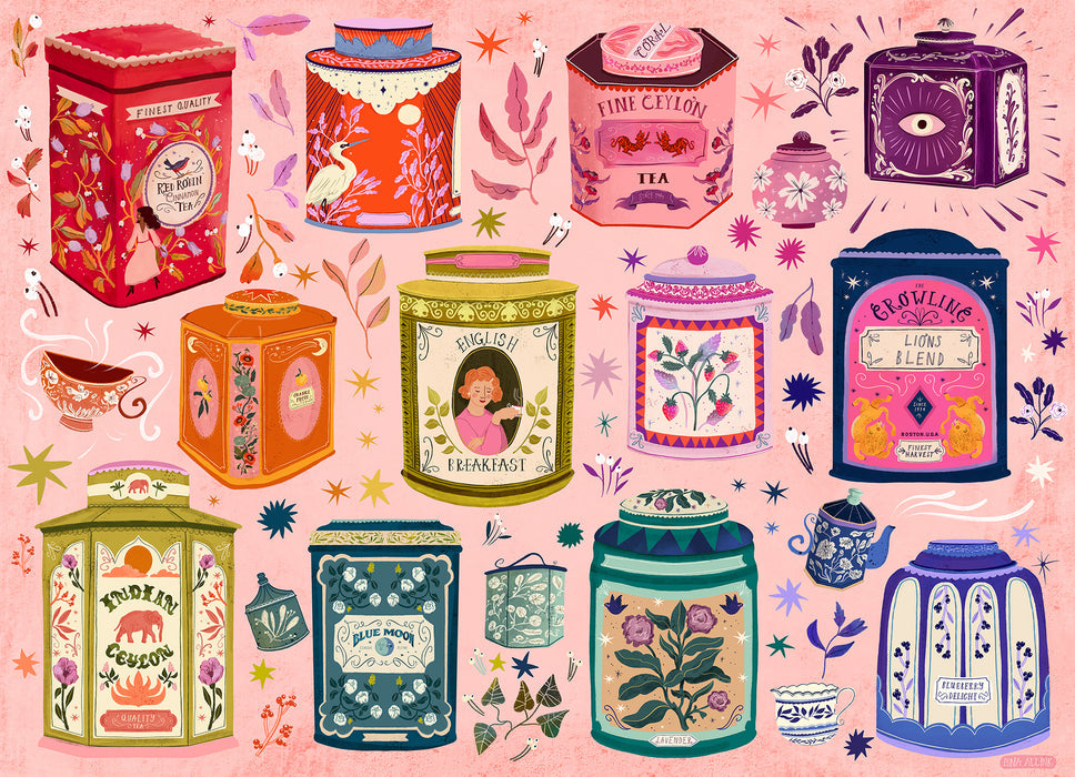 Cobble Hill Tea Tin Treasures | 1000 Piece Puzzle