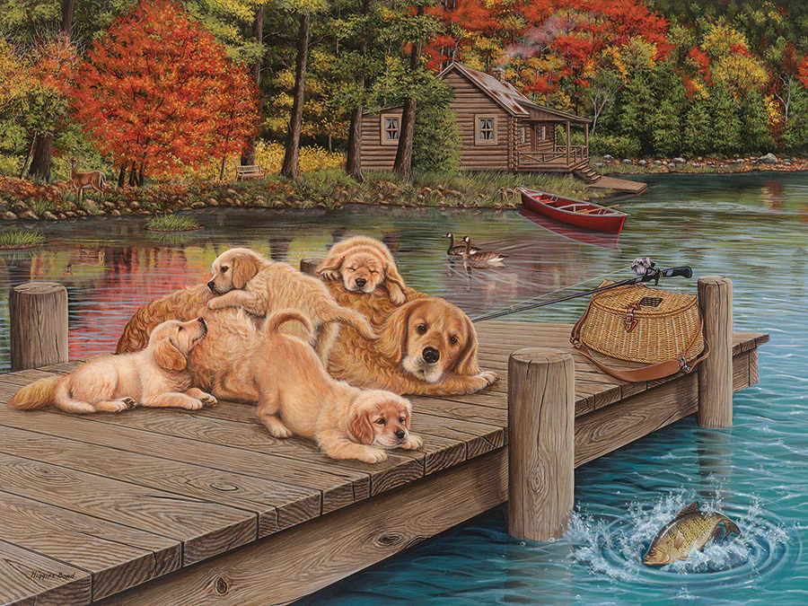 Lazy Day on the Dock | Easy Handling 275 Piece Puzzle