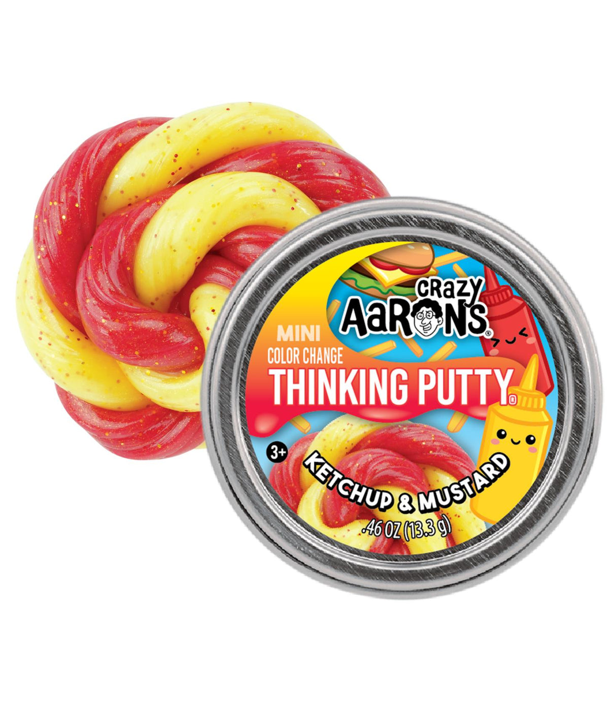 Crazy Aaron's Mini Ketchup & Mustard Thinking Putty